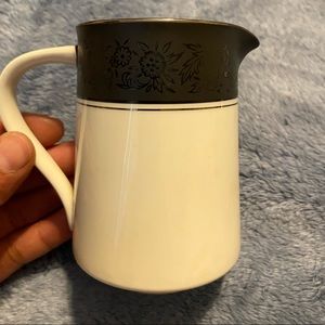Vintage Noritake Mirano Creamer black/white China